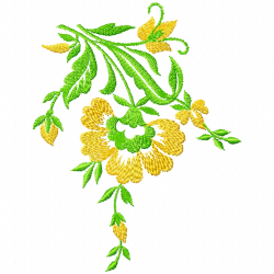Flowers And Tree Embroidery Design 9 Flowers And Tree Embroidery Design 9